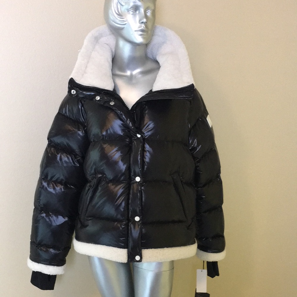 SAM | GIGI Down Jacket With Shearling Trim - Picture 8 of 17